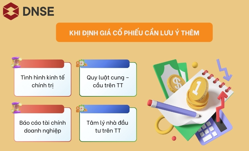 Những điều cần lưu ý khi sử dụng công thức định giá cổ phiếu