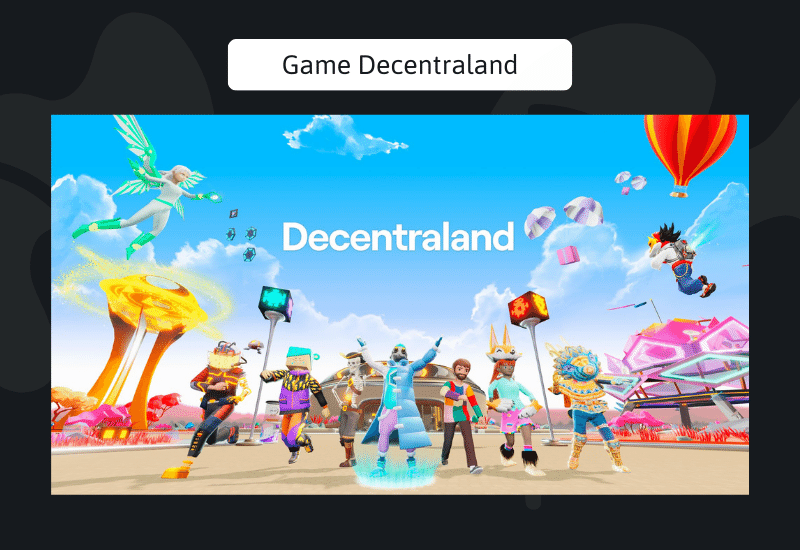 Giao diện của game Decentraland