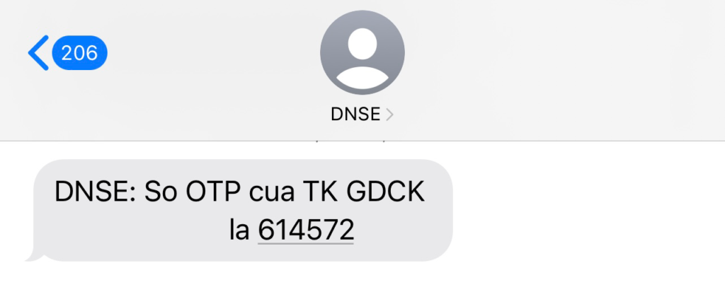 Xác thực OTP qua SMS khi giao dịch chứng khoán trên Entrade X