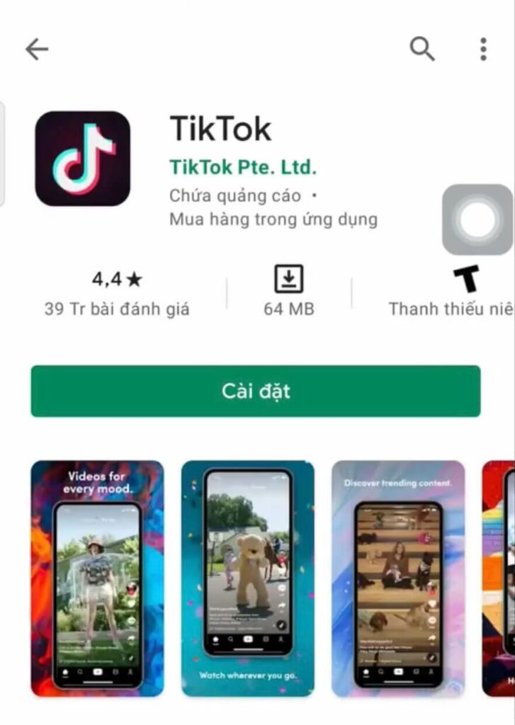 Ứng dụng TikTok bản Mỹ