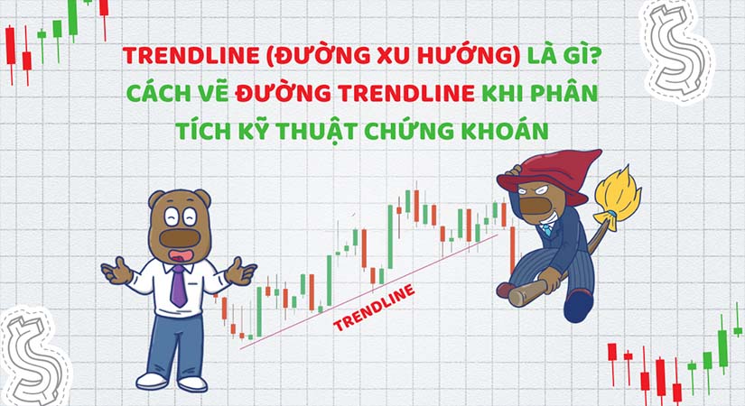 Làm sao để xác định được điểm thứ ba để vẽ đường xu hướng trong biểu đồ?
