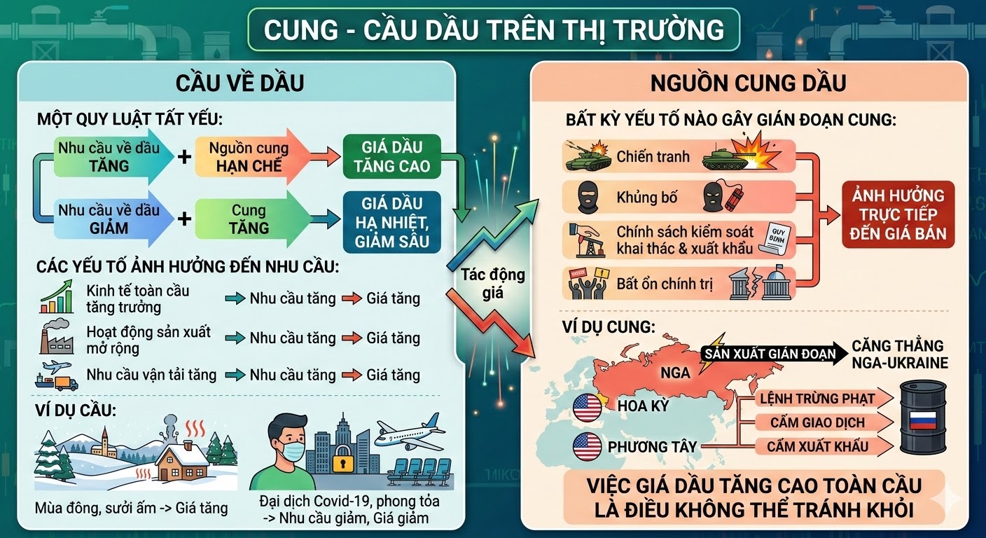 Cung - cầu dầu trên thị trường