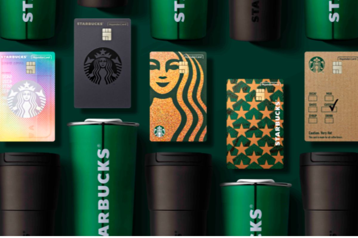 Một số mẫu thẻ thành viên Starbucks