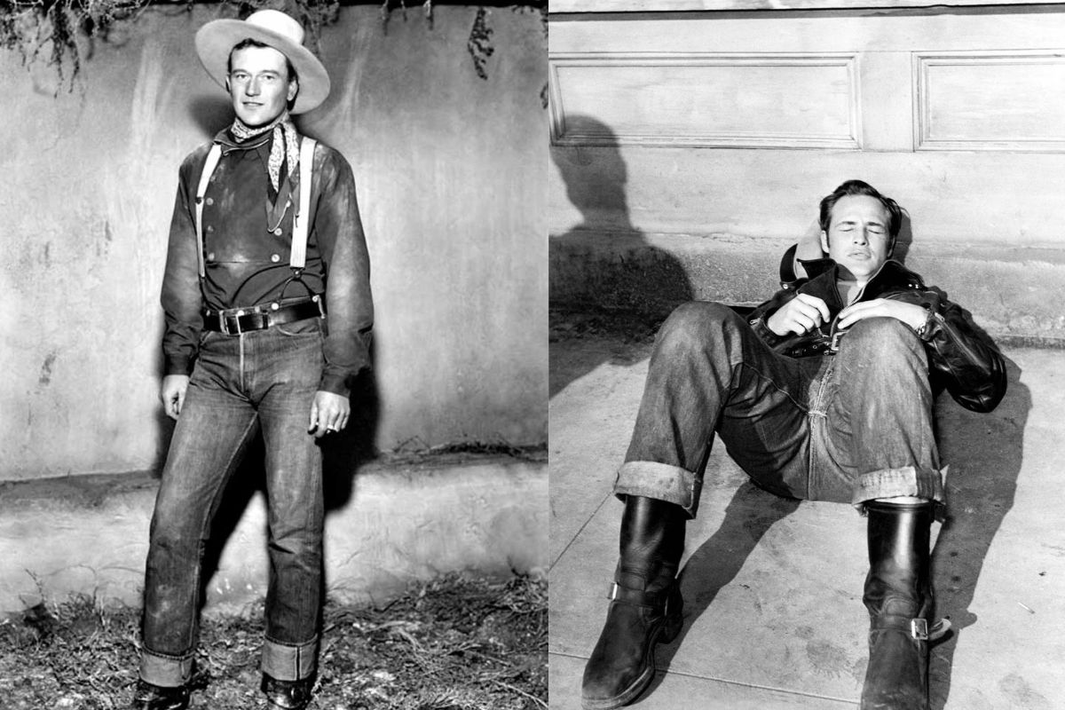John Wayne mặc quần jean Levi's năm 1939.