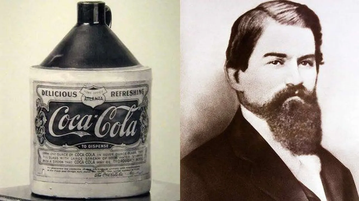 John Pemberton và chai rượu Coca đầu tiên