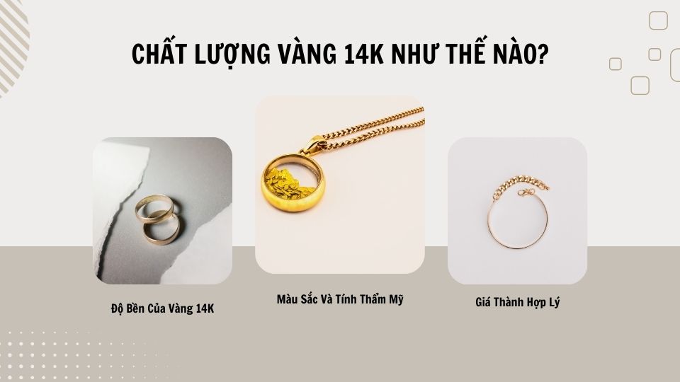 Lí do gì khiến vàng 14k được đánh giá cao trong ngành trang sức?