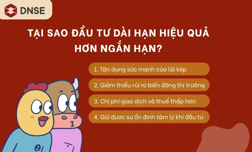 Tại sao đầu tư dài hạn hiệu quả hơn ngắn hạn