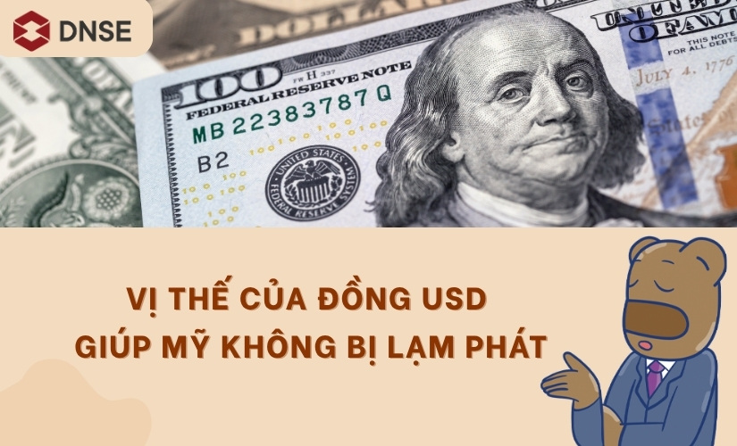 Vị thế của USD giúp Mỹ không bị lạm phát