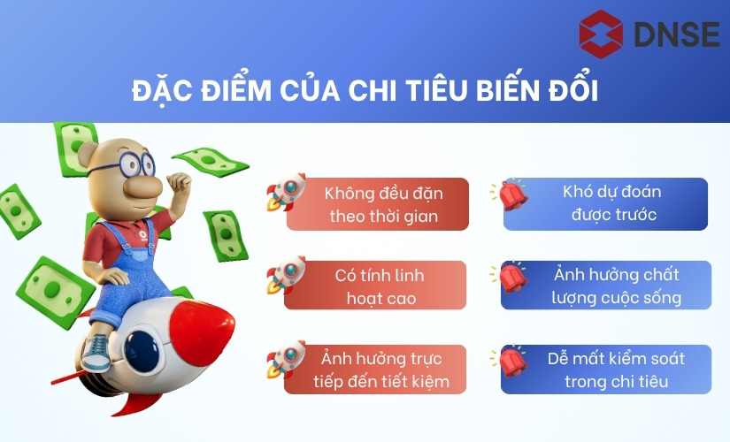 Đặc điểm của chi tiêu biến đổi
