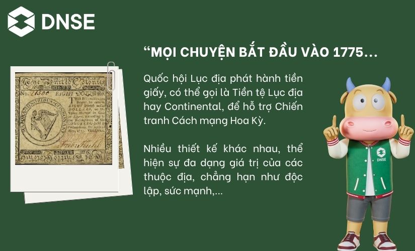Lịch sử đồng USD - Mọi chuyện bắt đầu vào 1775