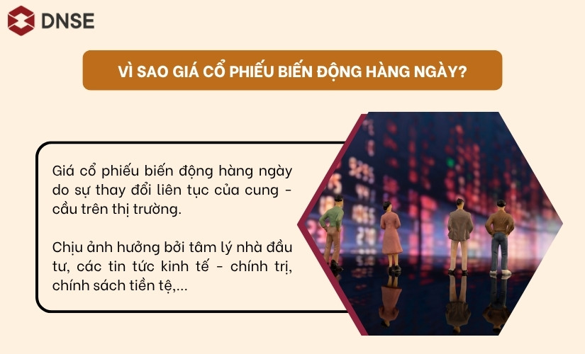 Lý do vì sao giá cổ phiếu biến động hàng ngày