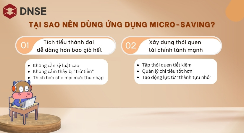 Tại sao nên dùng ứng dụng micro-saving?