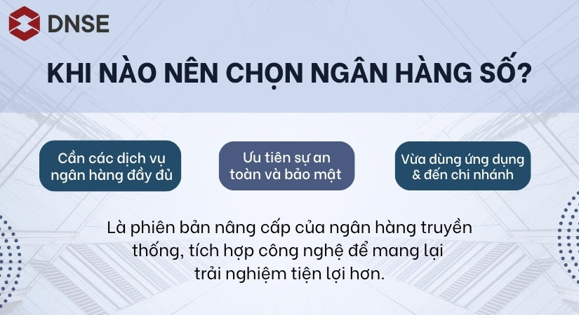 Khi nào nên chọn ngân hàng số?