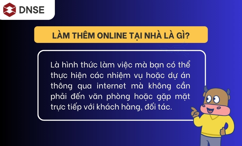 Khái niệm làm thêm online tại nhà