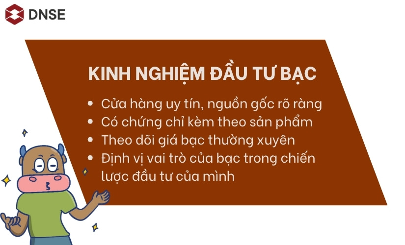 Gợi ý một số chiến lược đầu tư bạc cho nhà đầu tư 