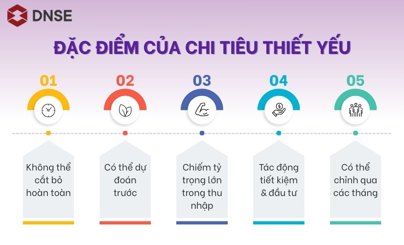 Đặc điểm của chi tiêu thiết yếu