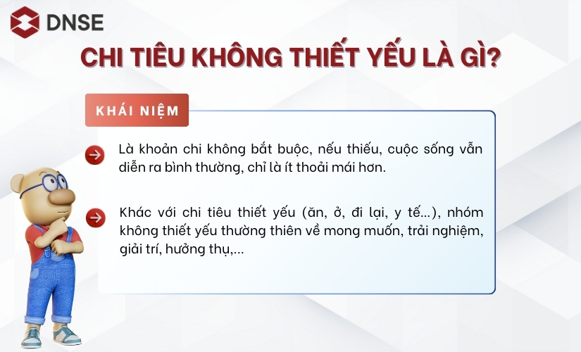 Chi tiêu không thiết yếu là gì?
