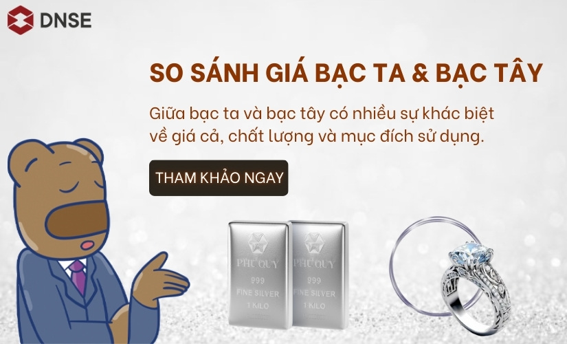 So sánh giá bạc ta và bạc tây? Nên mua bạc 925 hay bạc ta?