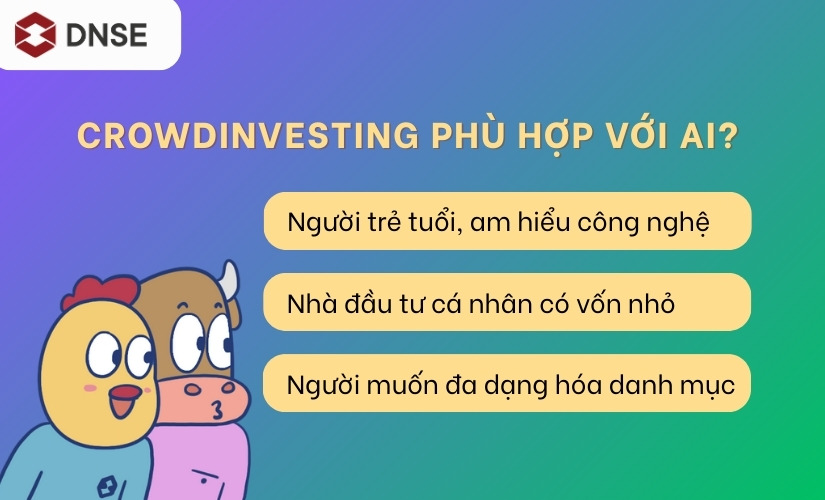 Những ai sẽ phù hợp với hình thức Crowdinvesting?