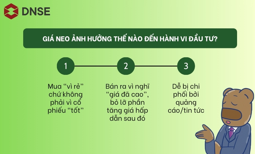 Giá neo ảnh hưởng thế nào đến hành vi của nhà đầu tư?