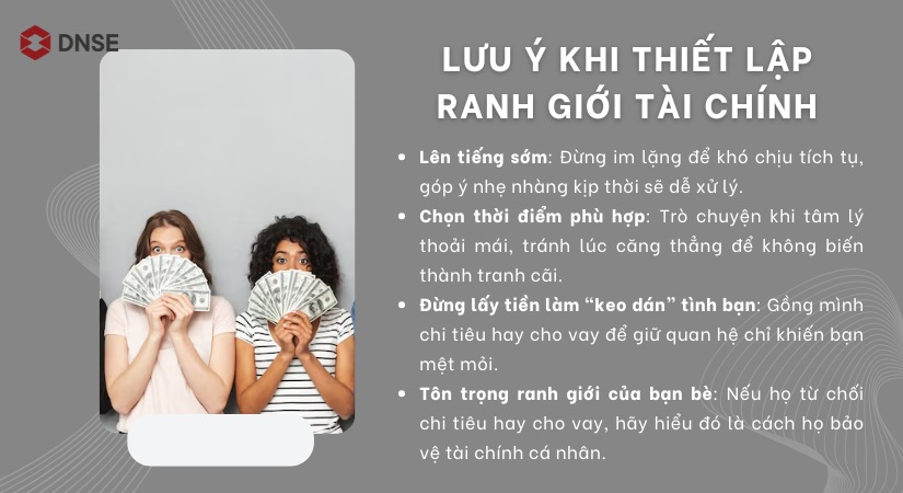 Một số điều cần lưu ý về cách thiết lập ranh giới tài chính với bạn bè