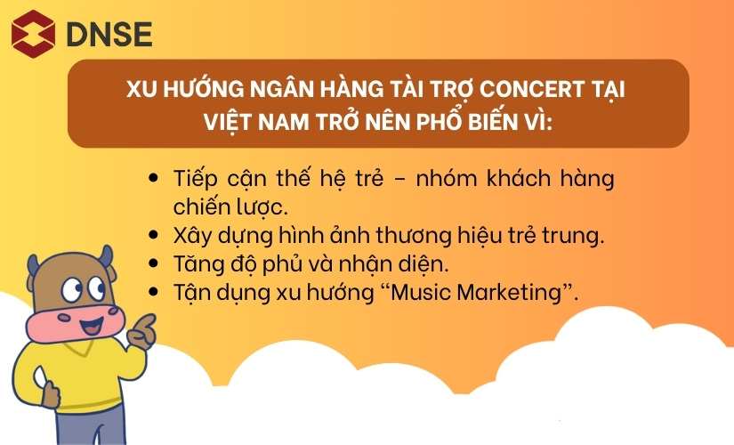 Lý do khiến xu hướng ngân hàng tài trợ concert phổ biến