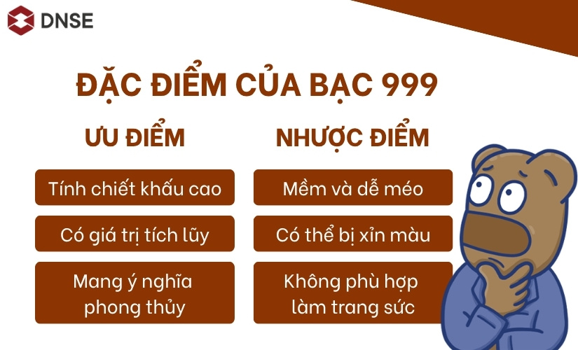 Một số ưu và nhược điểm của loại bạc 999