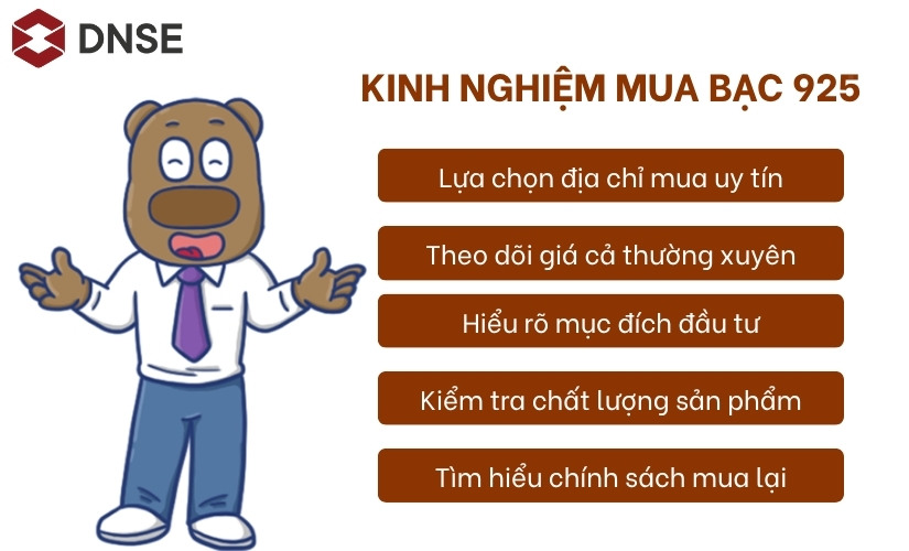 Tham khảo các kinh nghiệm đầu tư bạc 925