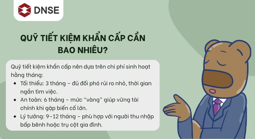Quỹ tiết kiệm khẩn cấp cần bao nhiêu?