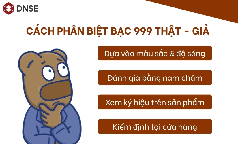 Cách kiểm tra bạc 999 thật và giả