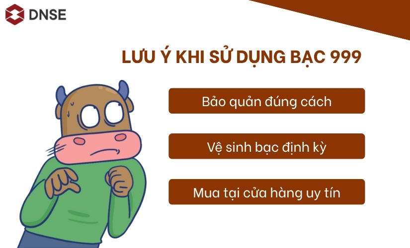 Một số lưu ý khi mua và sử dụng bạc 999 là gì?