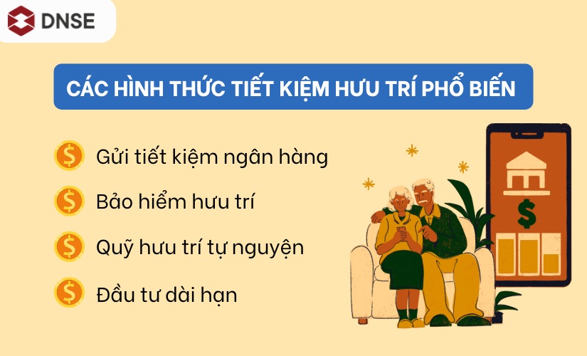 Các hình thức tiết kiệm hưu trí