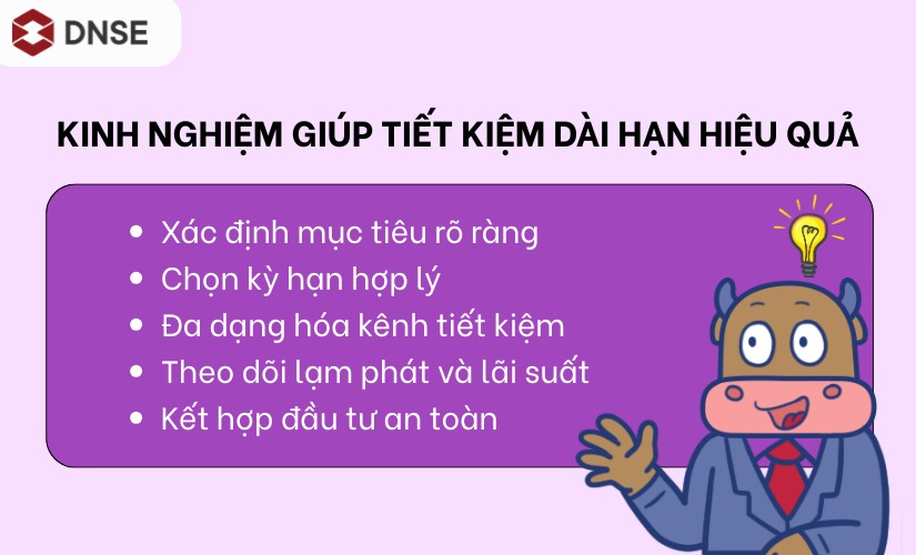 Kinh nghiệm tiết kiệm dài hạn đạt hiệu quả cao