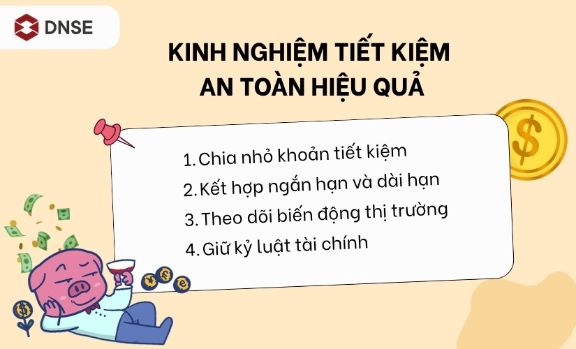 Kinh nghiệm tiết kiệm an toàn hiệu quả