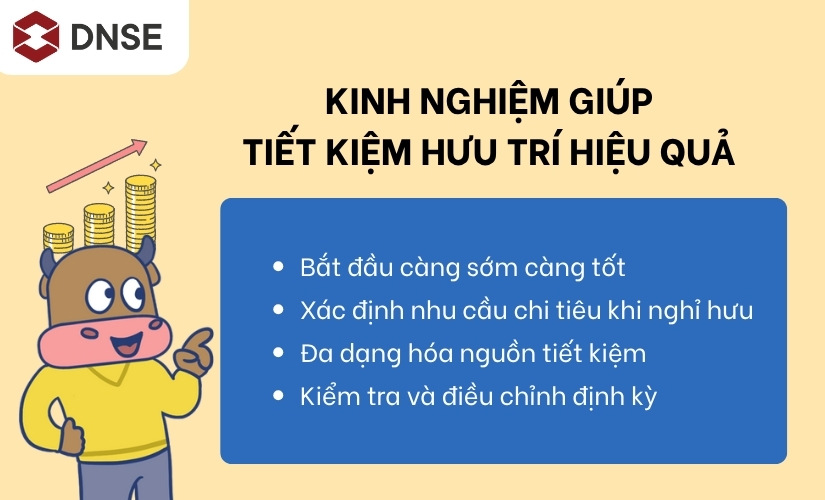 Kinh nghiệm giúp tiết kiệm hưu trí đạt hiệu quả cao
