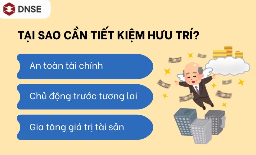 Lợi ích của tiết kiệm hưu trí
