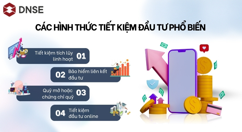 Các hình thức tiết kiệm đầu tư phổ biến hiện nay