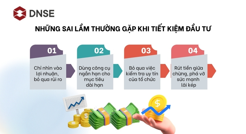 Những sai lầm thường gặp khi tiết kiệm đầu tư