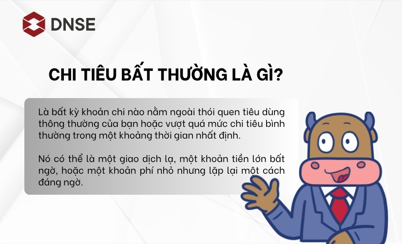 Khái niệm chi tiêu bất thường là gì?