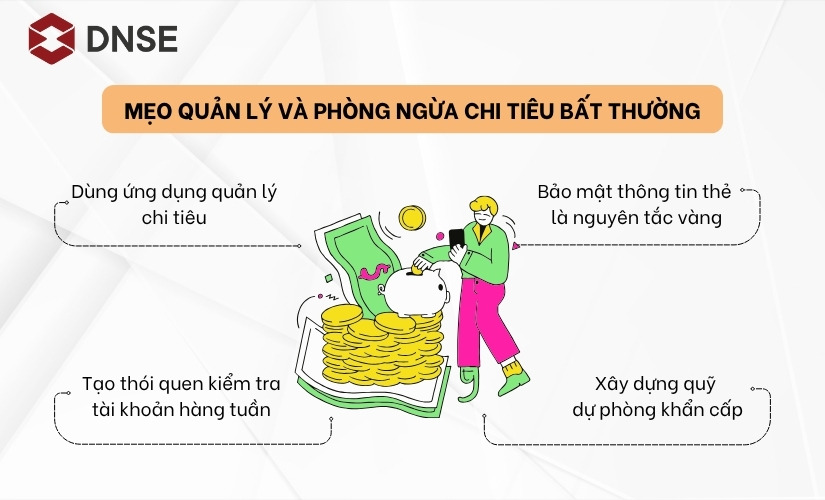 Mẹo quản lý và phòng ngừa chi tiêu bất thường