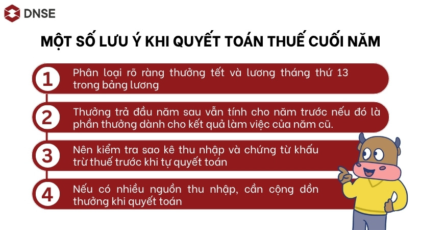Một số lưu ý khi quyết toán thuế cuối năm