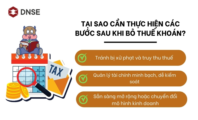 Tại sao cần thực hiện các bước sau khi bỏ thuế khoán?
