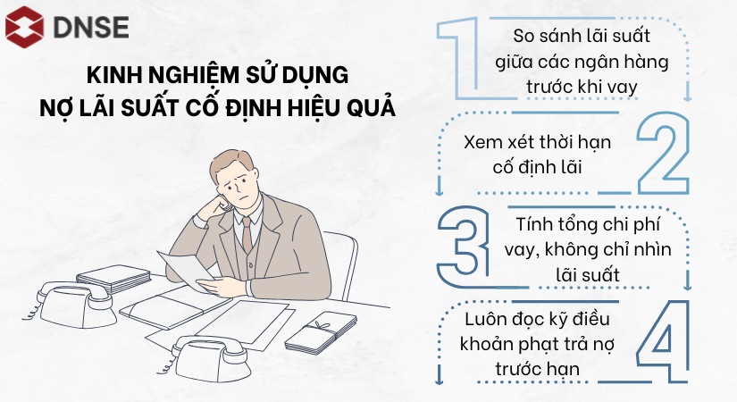 Kinh nghiệm sử dụng nợ lãi suất cố định hiệu quả