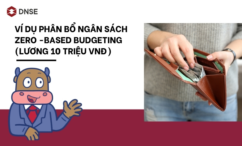 Ví dụ bảng phân bổ ngân sách Zero-Based (lương 10 triệu VNĐ)