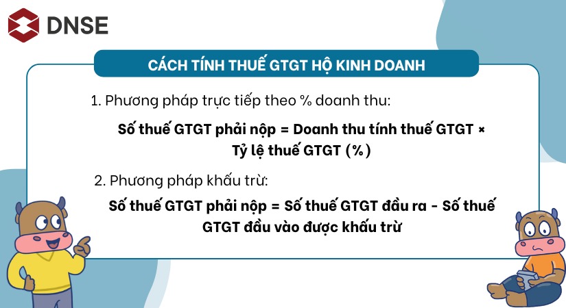 Hai cách tính thuế GTGT hộ kinh doanh