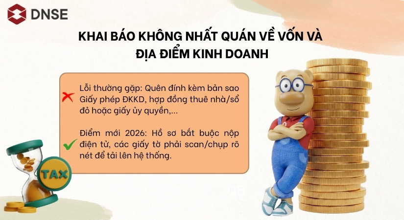 Thiếu các giấy tờ đính kèm bắt buộc