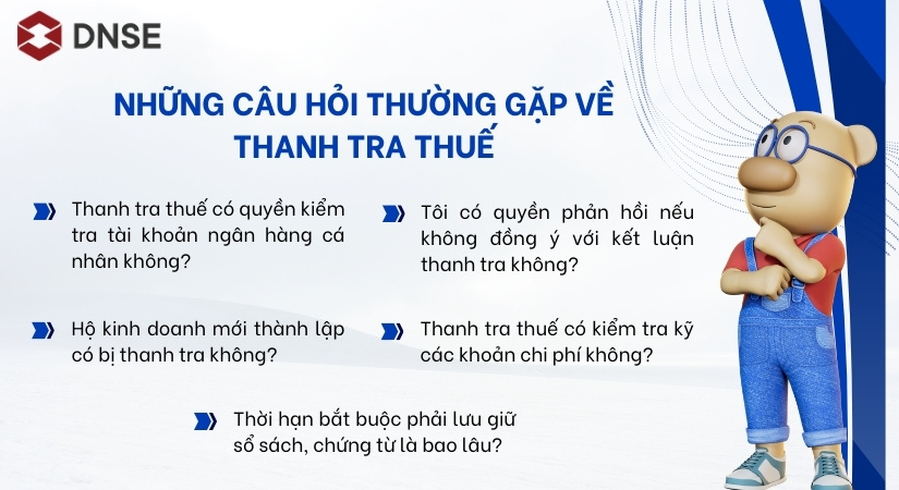 Những câu hỏi thường gặp về thanh tra thuế