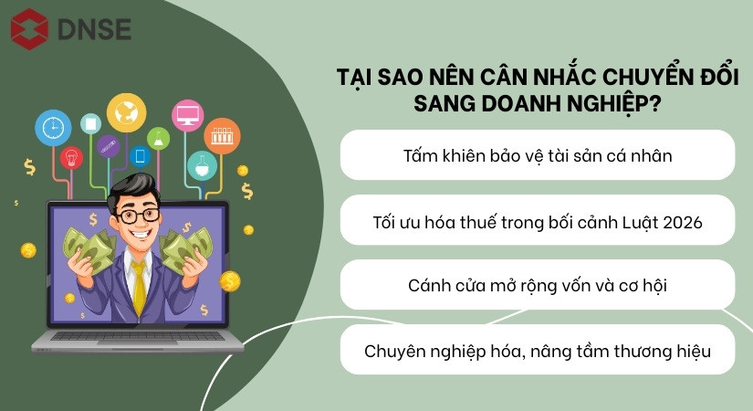Tại sao nên cân nhắc chuyển đổi sang doanh nghiệp?