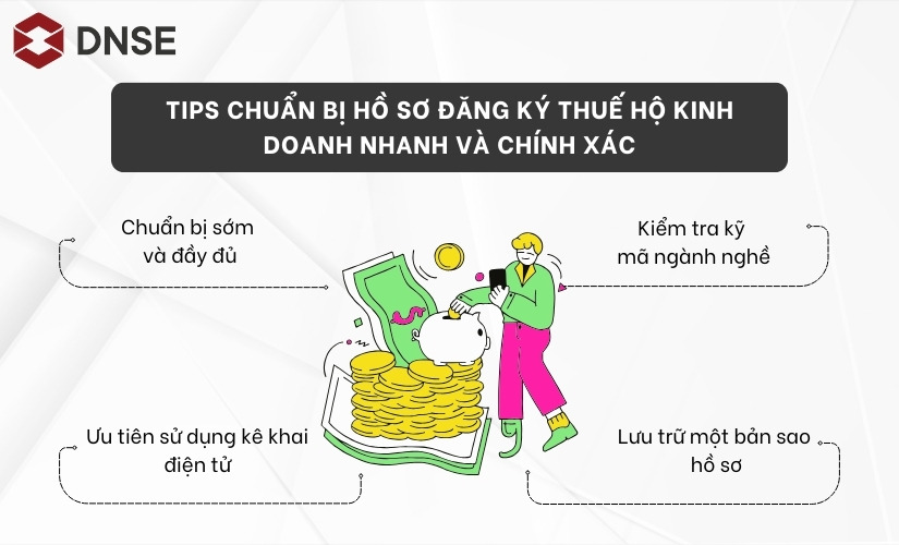 Tips chuẩn bị hồ sơ đăng ký thuế hộ kinh doanh 2026 nhanh và chính xác