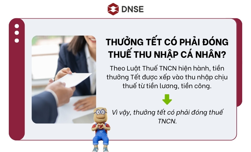 Thưởng Tết có phải đóng thuế thu nhập cá nhân?
